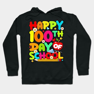 100th Day Of School Teachers  Boys Girls Students Kids Hoodie